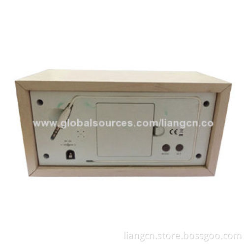 Classical Wooden Stereo FM Radio with Speaker